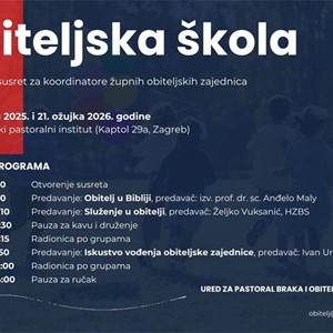 Obiteljska škola – formacijski susret za voditelje obiteljskih zajednica